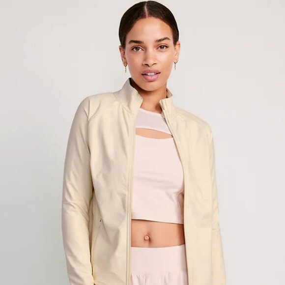 PowerSoft Full Zip in Beige - Picture 3 of 5